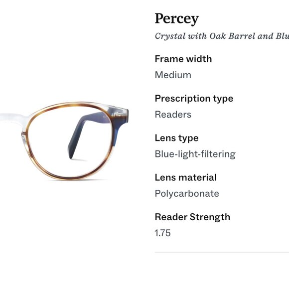 Warby Parker Blue-Light Filtering Readers Glasses - Picture 2 of 2
